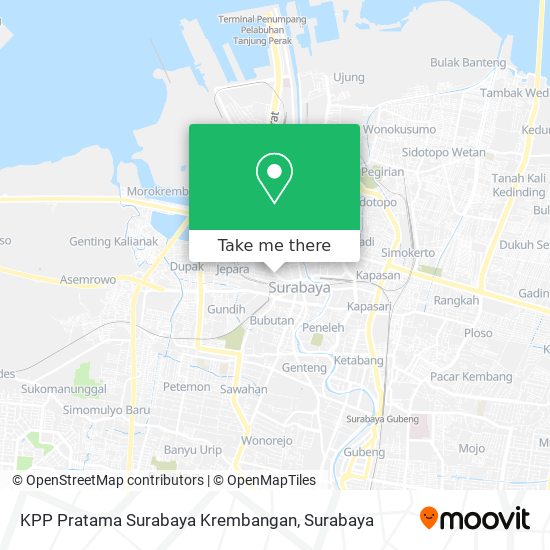 KPP Pratama Surabaya Krembangan map