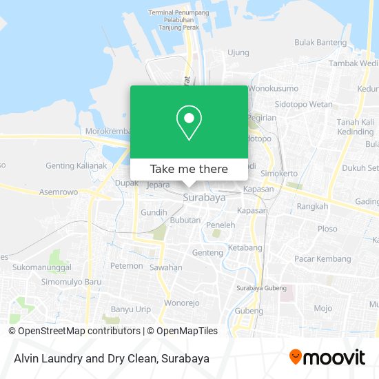 Alvin Laundry and Dry Clean map