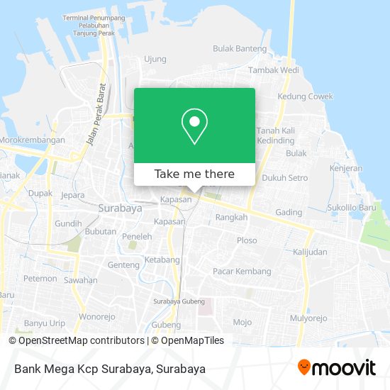 Bank Mega Kcp Surabaya map