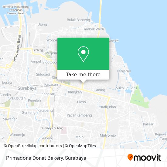 Primadona Donat Bakery map