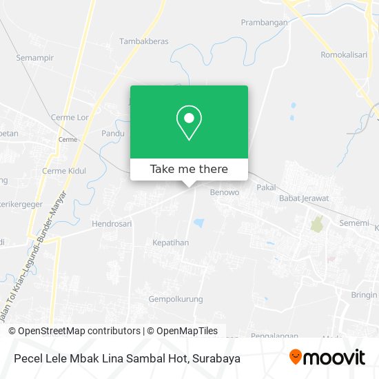 Pecel Lele Mbak Lina Sambal Hot map