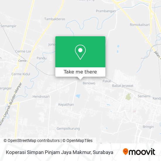 Koperasi Simpan Pinjam Jaya Makmur map