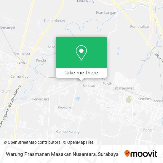 Warung Prasmanan Masakan Nusantara map