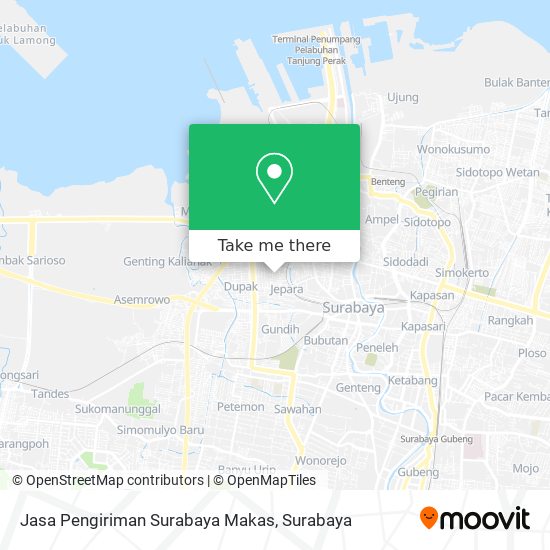 Jasa Pengiriman Surabaya Makas map