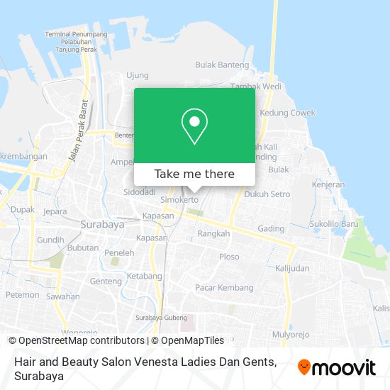 Hair and Beauty Salon Venesta Ladies Dan Gents map