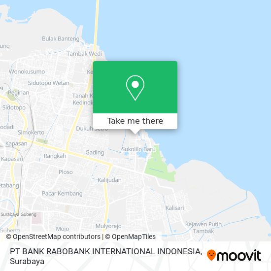 PT BANK RABOBANK INTERNATIONAL INDONESIA map