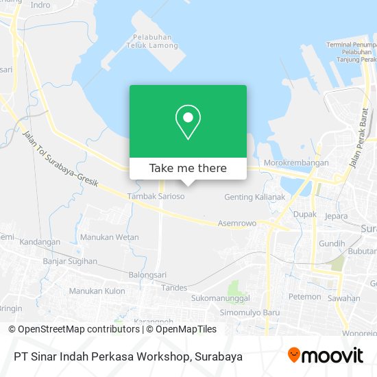 PT Sinar Indah Perkasa Workshop map