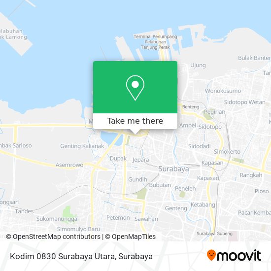 Kodim 0830 Surabaya Utara map