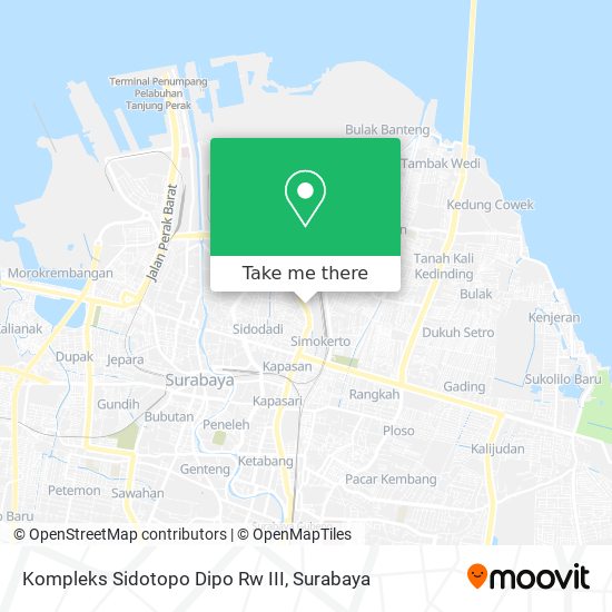 Kompleks Sidotopo Dipo Rw III map