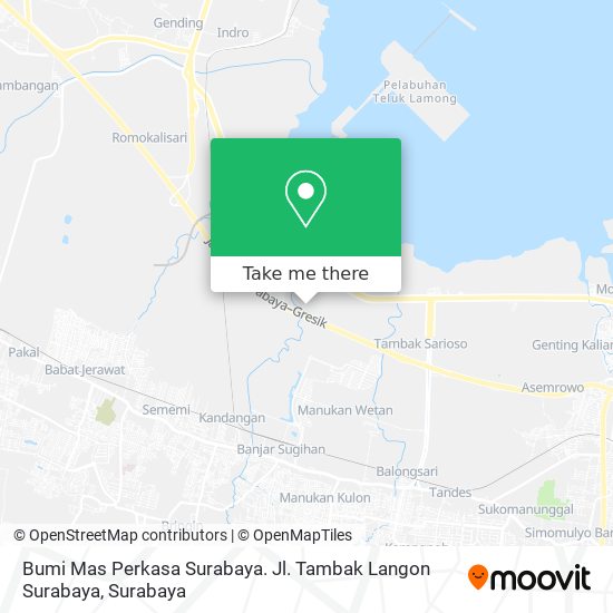 Bumi Mas Perkasa Surabaya. Jl. Tambak Langon Surabaya map