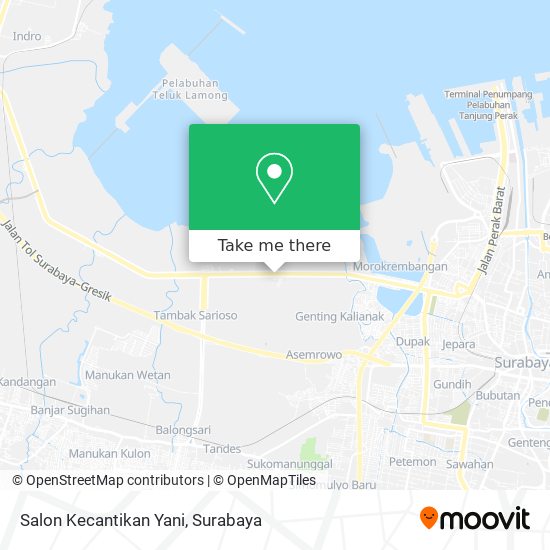 Salon Kecantikan Yani map