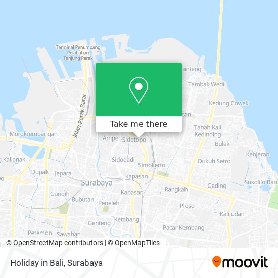 Holiday in Bali map