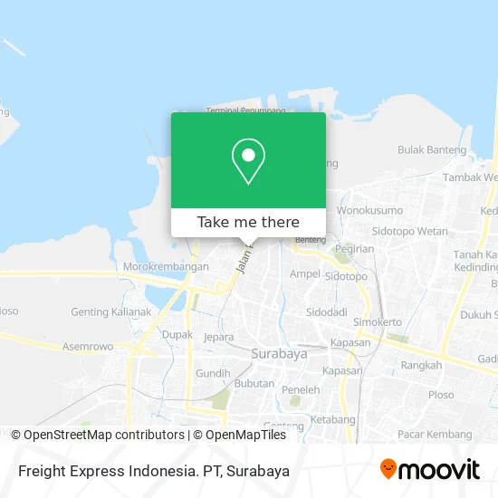 Freight Express Indonesia. PT map