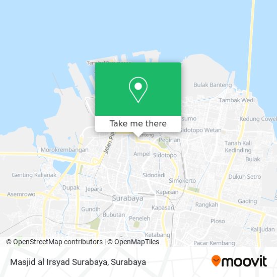 Masjid al Irsyad Surabaya map