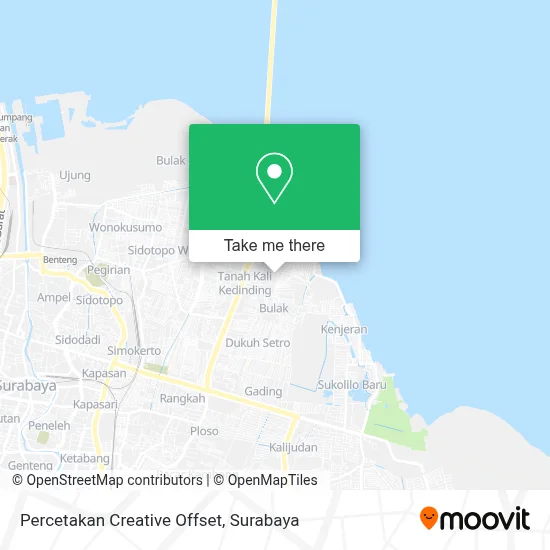 Percetakan Creative Offset map