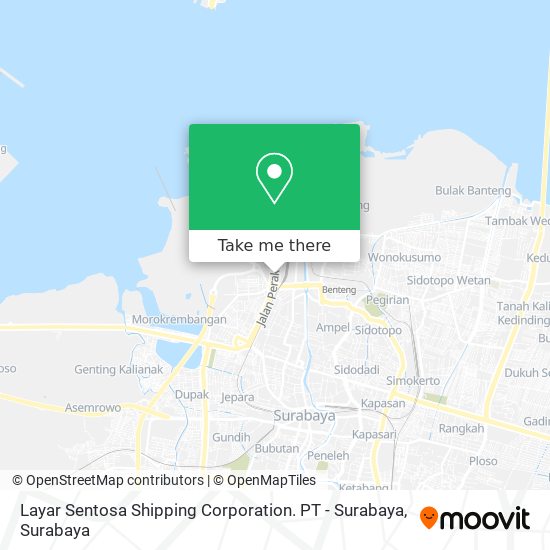 Layar Sentosa Shipping Corporation. PT - Surabaya map