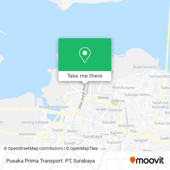 Pusaka Prima Transport. PT map