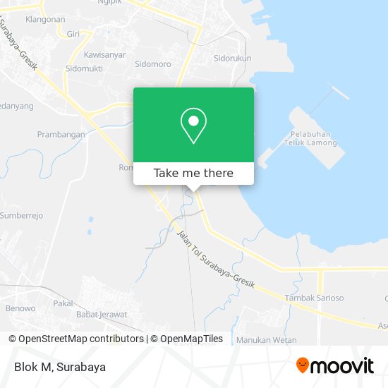 Blok M map