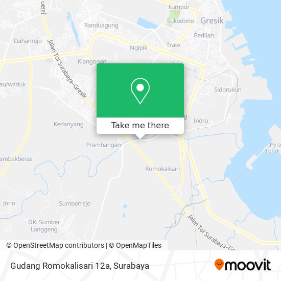 Gudang Romokalisari 12a map