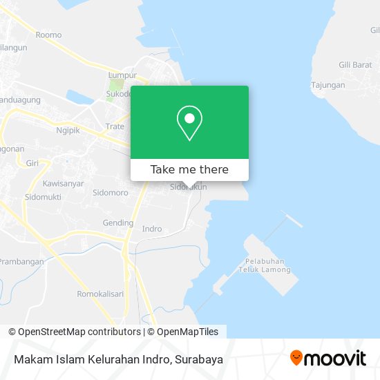 Makam Islam Kelurahan Indro map