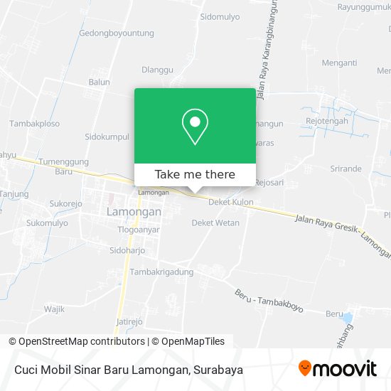 Cuci Mobil Sinar Baru Lamongan map