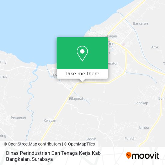 Dinas Perindustrian Dan Tenaga Kerja Kab Bangkalan map