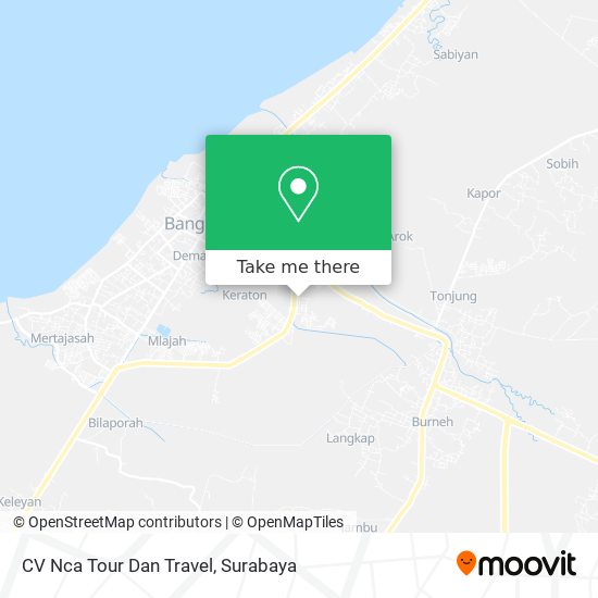 CV Nca Tour Dan Travel map