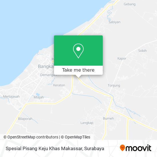 Spesial Pisang Keju Khas Makassar map