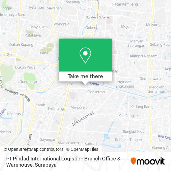 Pt Pindad International Logistic - Branch Office & Warehouse map