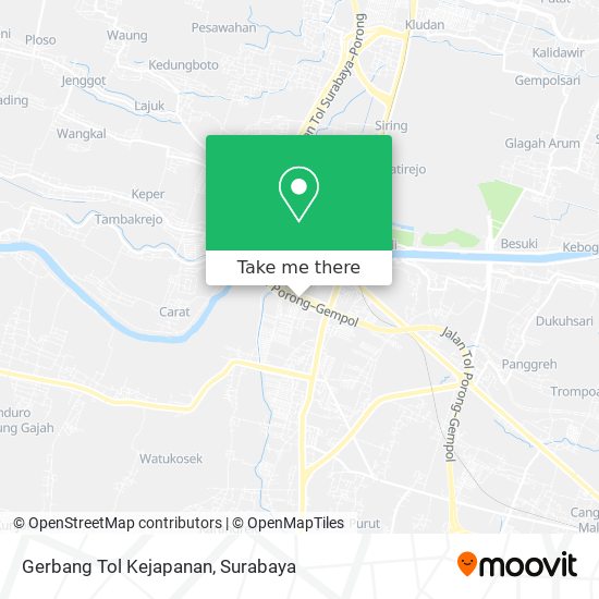 Gerbang Tol Kejapanan map