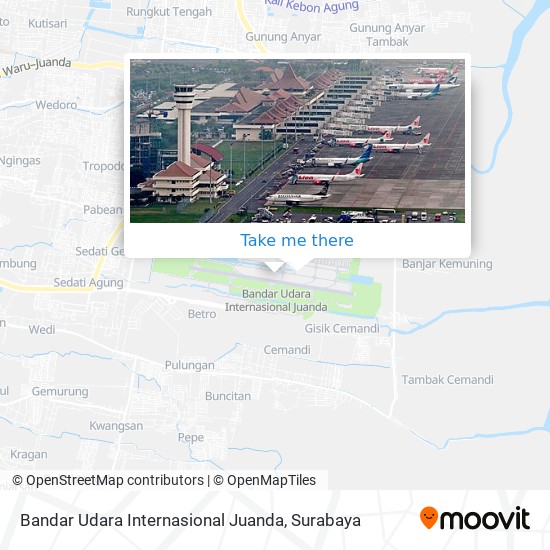 Bandar Udara Internasional Juanda map