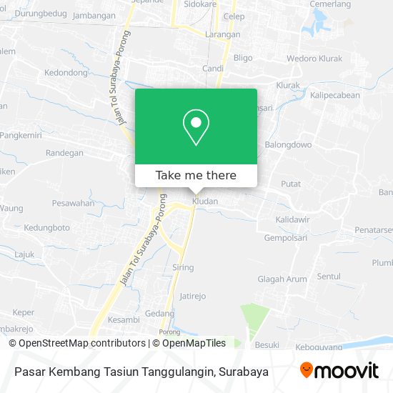 Pasar Kembang Tasiun Tanggulangin map