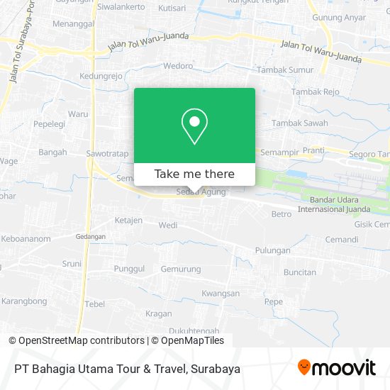 PT Bahagia Utama Tour & Travel map