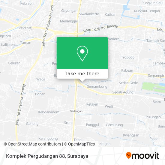 Komplek Pergudangan 88 map