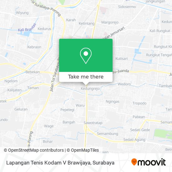 Lapangan Tenis Kodam V Brawijaya map