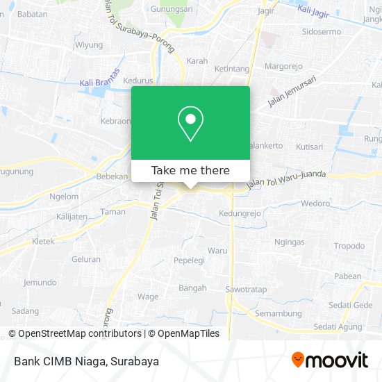 Bank CIMB Niaga map