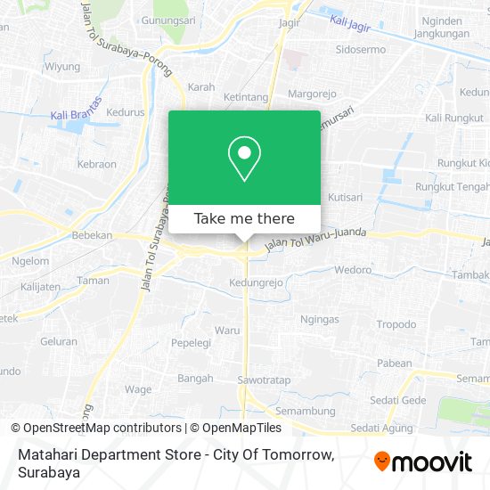 Matahari Department Store - City Of Tomorrow map