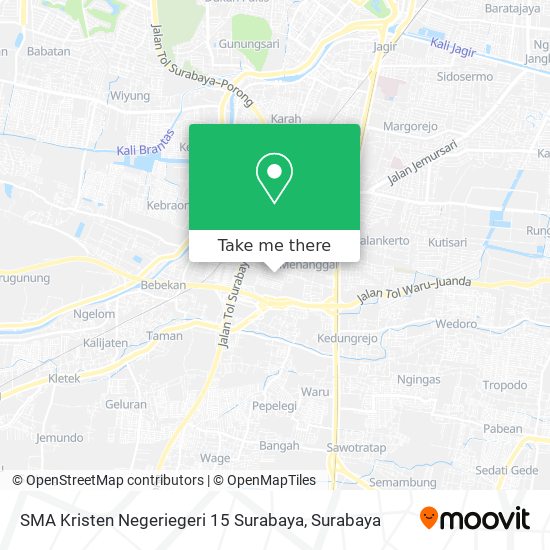 SMA Kristen Negeriegeri 15 Surabaya map