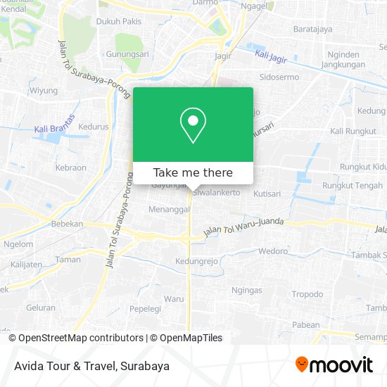 Avida Tour & Travel map