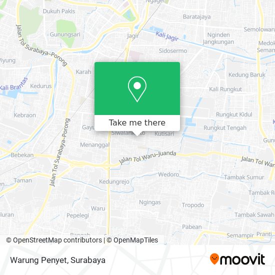 Warung Penyet map