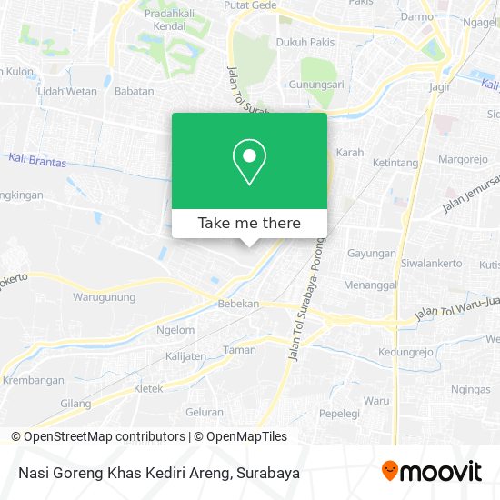 Nasi Goreng Khas Kediri Areng map