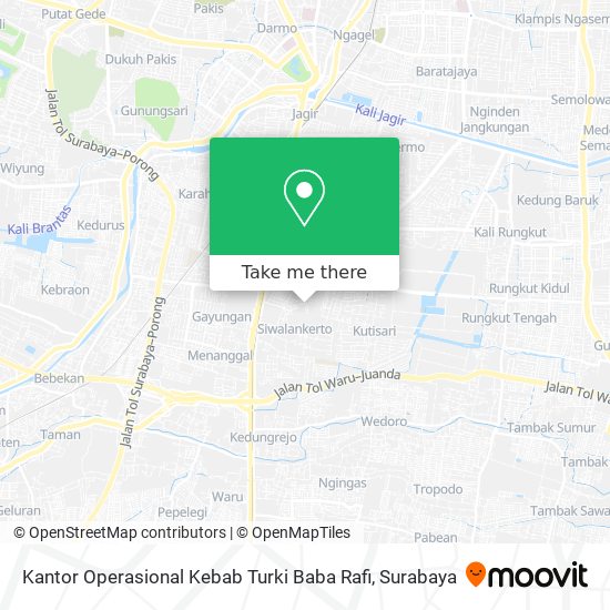 Kantor Operasional Kebab Turki Baba Rafi map