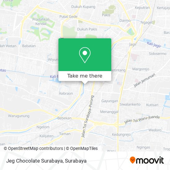 Jeg Chocolate Surabaya map