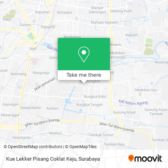 Kue Lekker Pisang Coklat Keju map