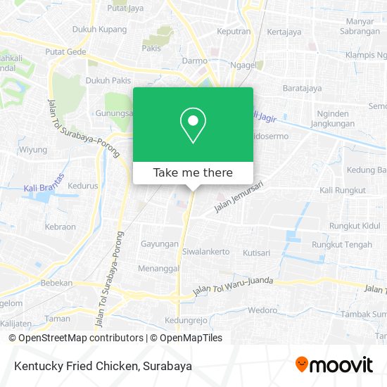 Kentucky Fried Chicken map