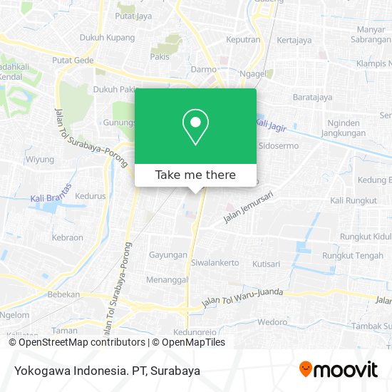 Yokogawa Indonesia. PT map