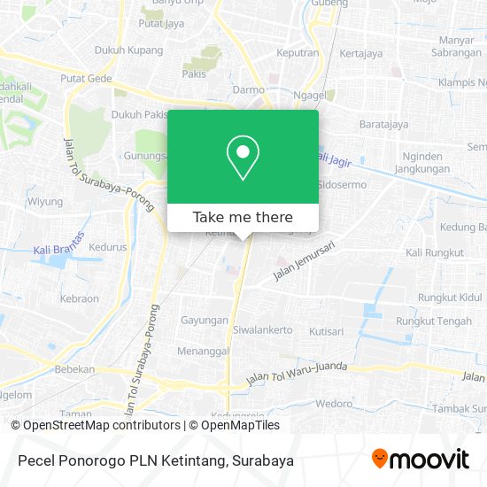 Pecel Ponorogo PLN Ketintang map