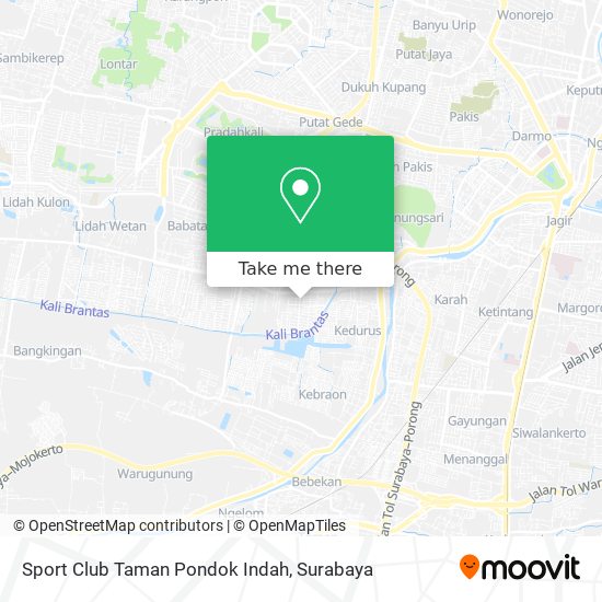 Sport Club Taman Pondok Indah map