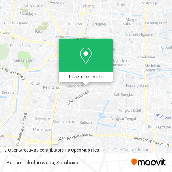 Bakso Tukul Arwana map