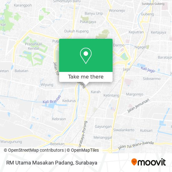 RM Utama Masakan Padang map